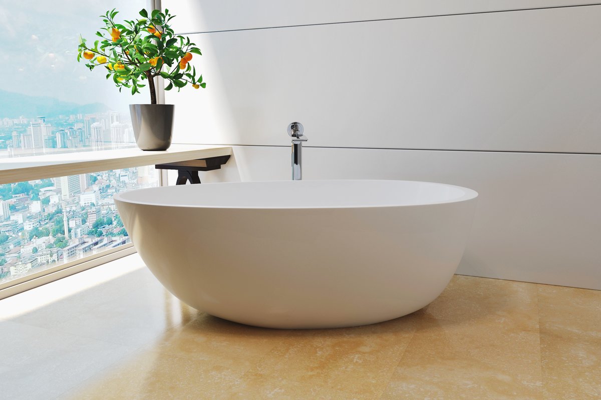 what is a solid surface tub